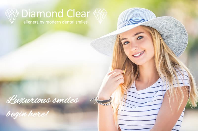 Diamond clear aligners