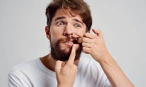 does food get stuck under all-on-four dental implants